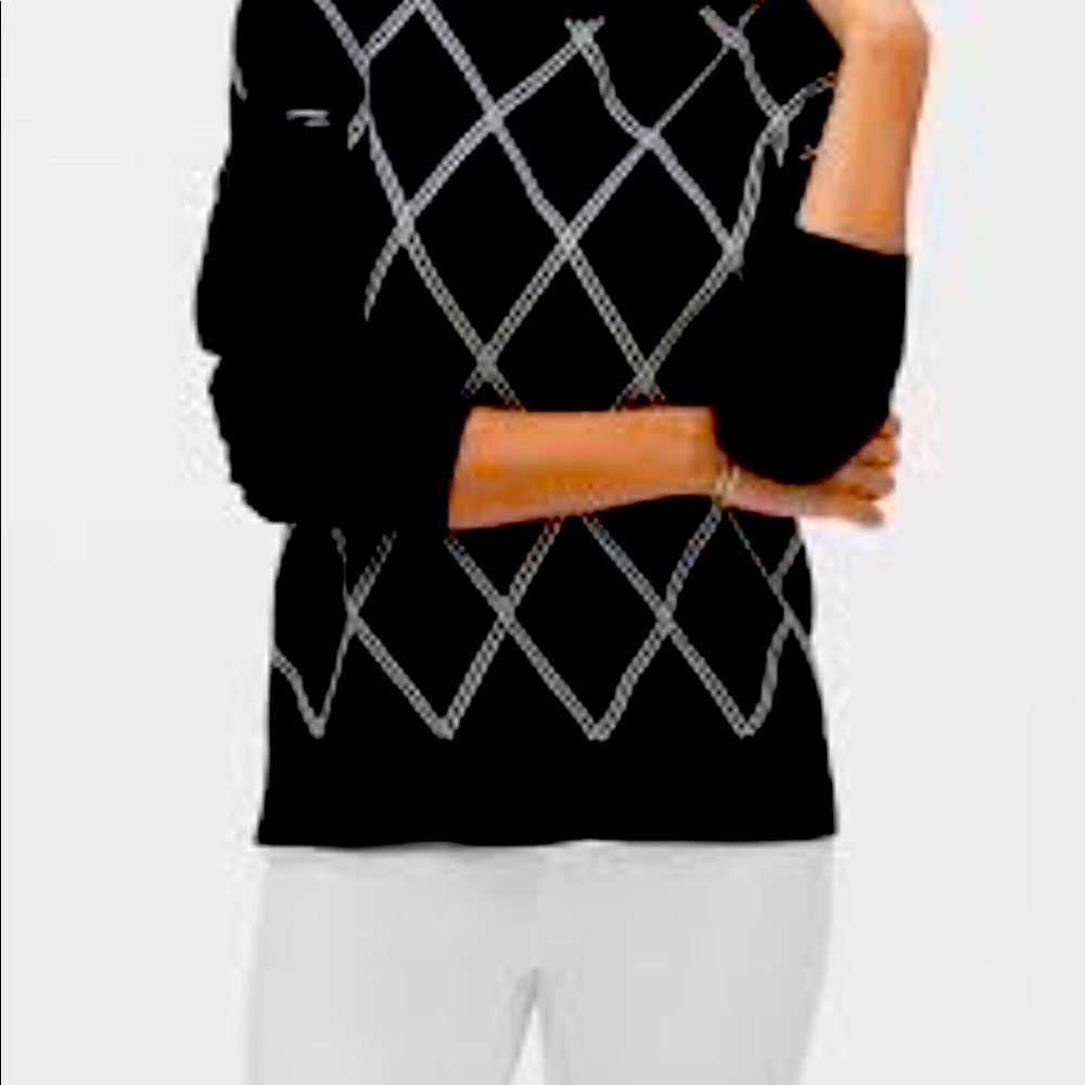 Banana Republic argyle sweater NWOT